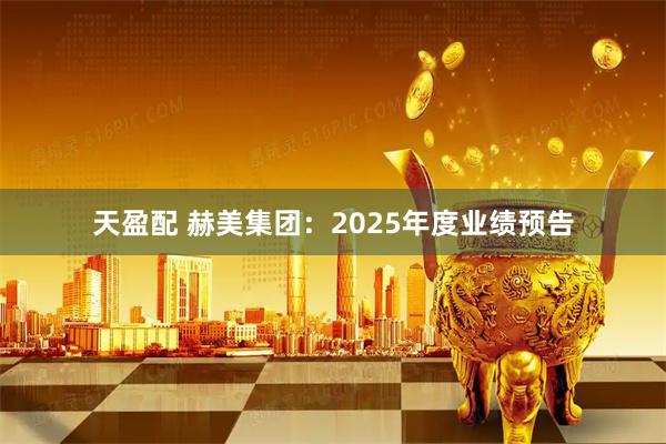 天盈配 赫美集团：2025年度业绩预告